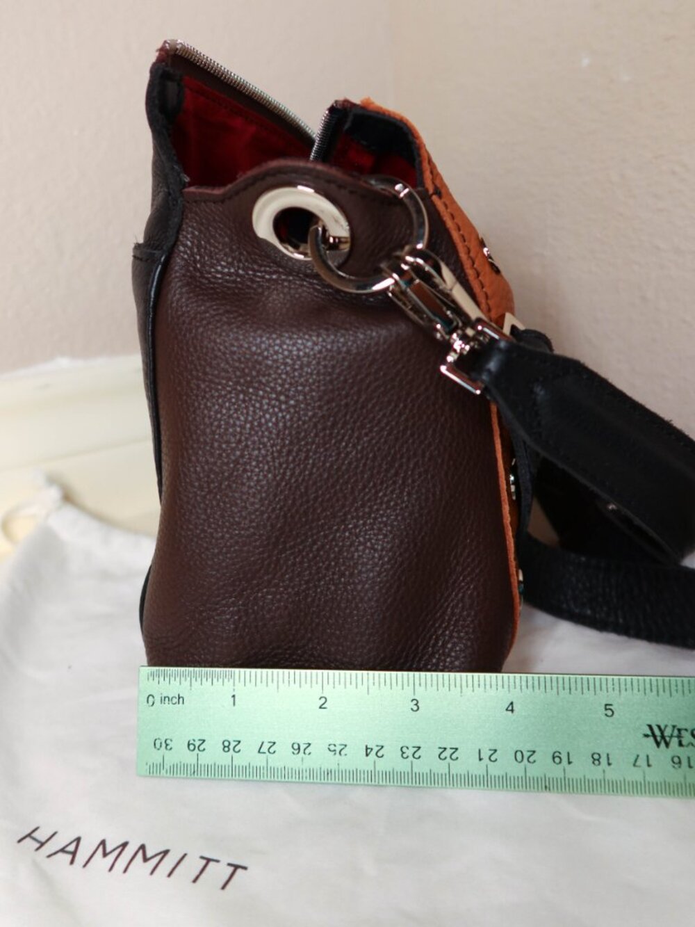 Pre-loved Hammitt Bryant Medium Multi-Color Bag with Crossbody & Short Strap - Picture 11 of 14